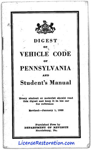 1938 Driving Laws • License Restoration Services, Inc.